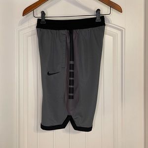 Nike Dri-Fit Athletic Shorts, Gray, Size Youth Large